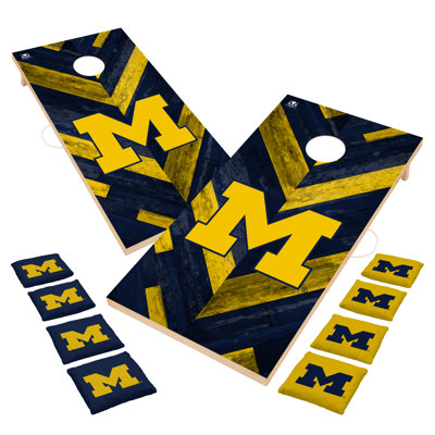 Victory Tailgate University of Michigan Wolverines | 2x4 Solid Wood Cornhole