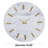 Marble Decorative Wall Clock with Gold Metal Accents