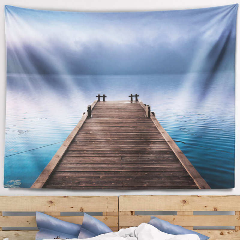 Tapisserie en bois Seascape, H 50 po x l 60 po