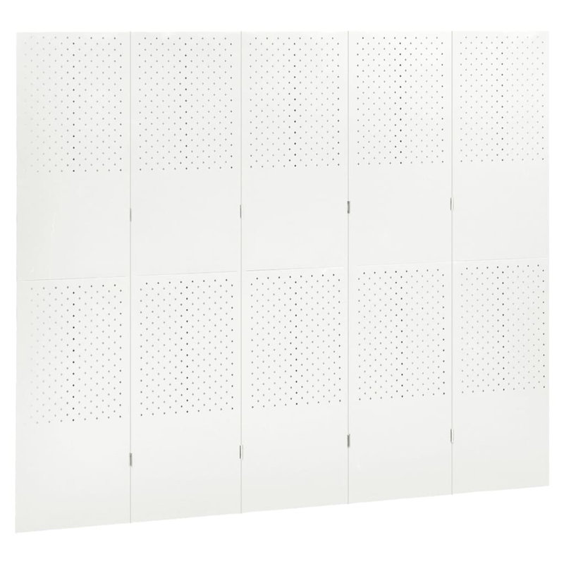 Paravent autoportant pour séparateur de pièce VidaXL, Blanc, 5