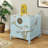 Small Blue Painted Simple Wooden Accent Trunk