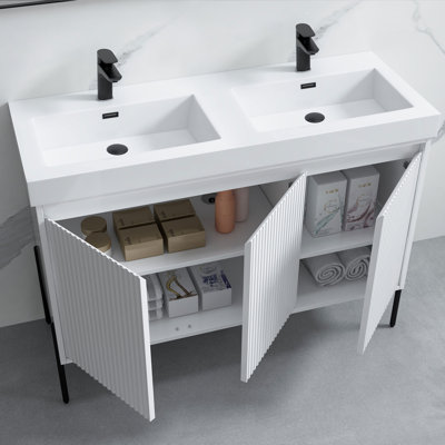 Ensemble de meuble-lavabo double 48 po Nalis