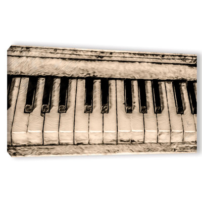 " Antique White Piano " Print