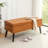 Tufted Storage Ottoman Bench | Solid Wood Legs, Safety-Hinged Lid for Bedroom End of Bed & Entryway-1298100280