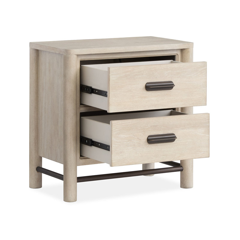 Commode à 2 tiroirs avec miroir de paysage et commode 5 tiroirs Regulski, Grand