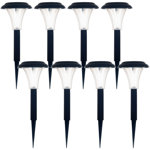 Solar Matte Black Solar Powered Integrated LED Pathway Light Pack
