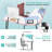 51.18'' L Shaped Home Office Computer Desk with Round Corner and Monitor Stand-57427719