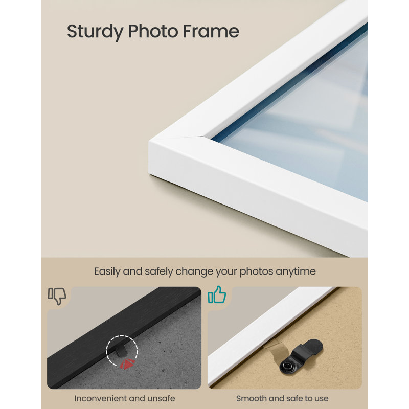 Picture Frame - Set of 3, White