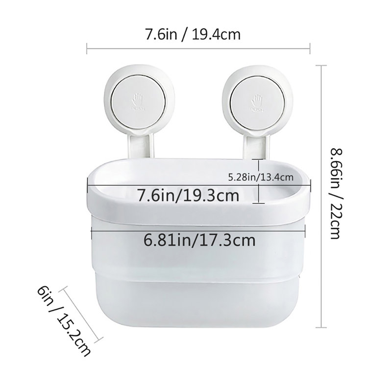 Support de rangement mural pour salle de bain