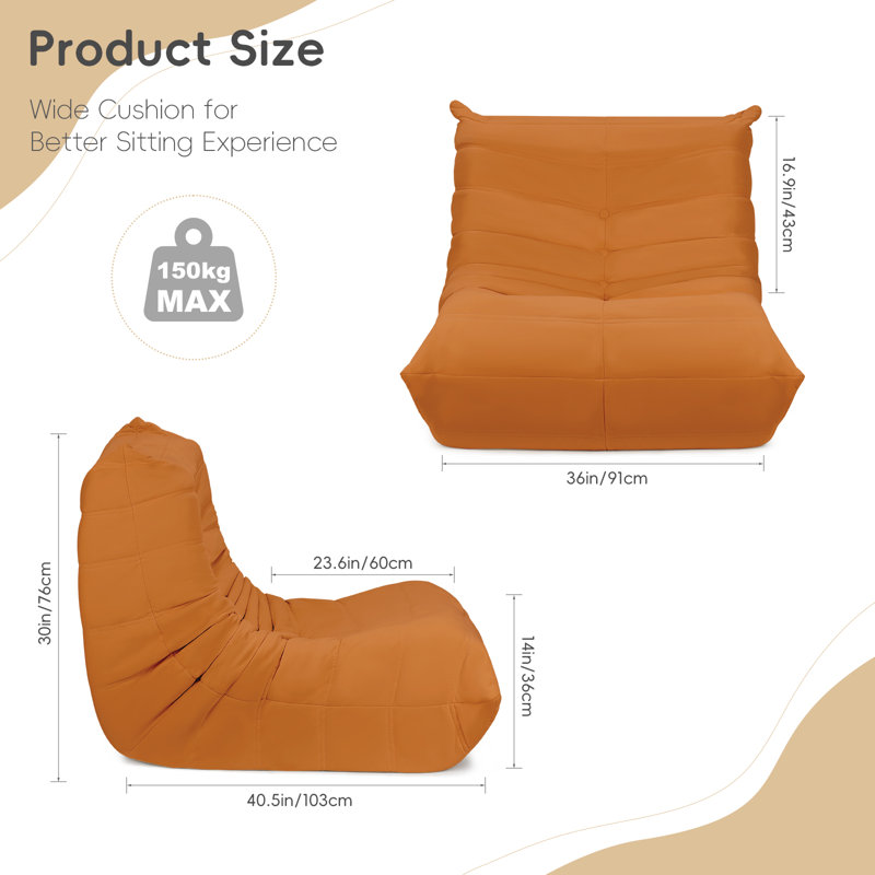 Caterpillar Sofa, Orange