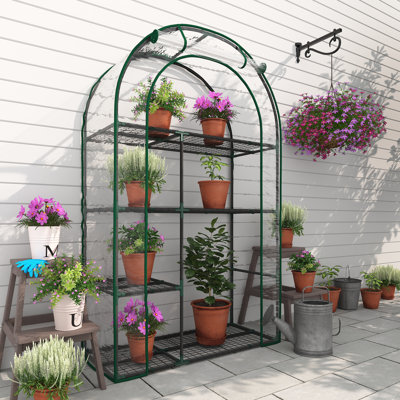 3.2'W x 1.4'D ×5.2'H Small Hobby Greenhouse