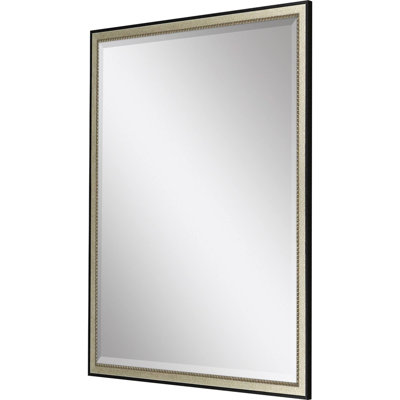 Yuda Solid Wood Rectangle Wall Mirror