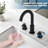 Widespread Faucet 2-handle Bathroom Faucet with Drain Assembly-100704683