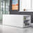 59'' x 29.5'' Freestanding Rectangular Acrylic Soaking Bathtub with Built-In Storage-60822955