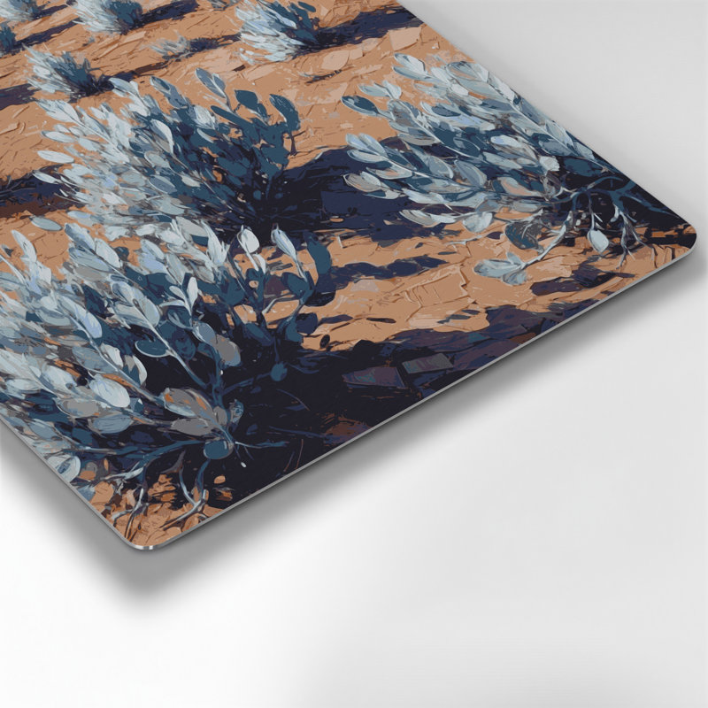 «Southwestern Plants Sagebrush», art mural gris en métal 194, H 12 po x l 12 po
