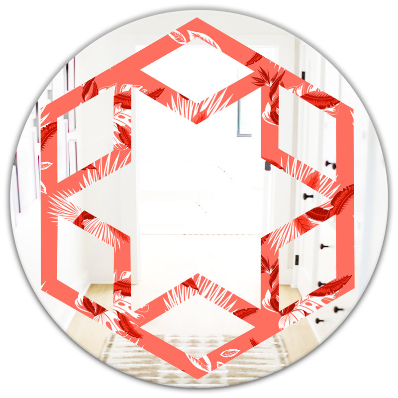 Miroir mural à l’étoile hexagonale paradise, 31,5 po x 31,5 po
