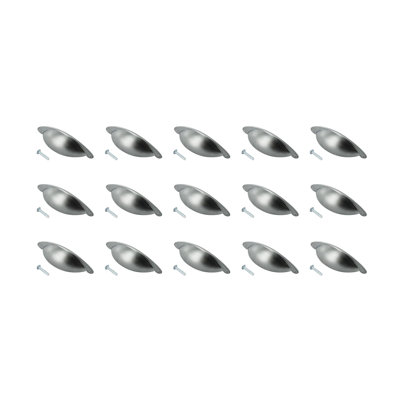 Outwater 15 Pack Cup Pulls – 3" Center To Center, Solid Zinc Alloy Construction
