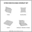 Ensemble de courtepointe 8 pièces avec draps en coton Saben-122095039-120882574