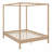 Solid Wood Canopy Bed Frame Four Poster Platform Bed With Slats Support-1688242160