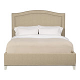 Caroline/Casey Queen Upholstered Low Profile Panel Bed