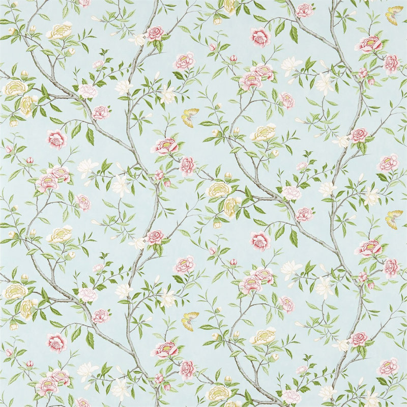 Nostell Priory Wallpaper, Sky/Pink