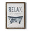 Palm Bath I - cadre photo, art textuel sur toile-1800964719-1800964704