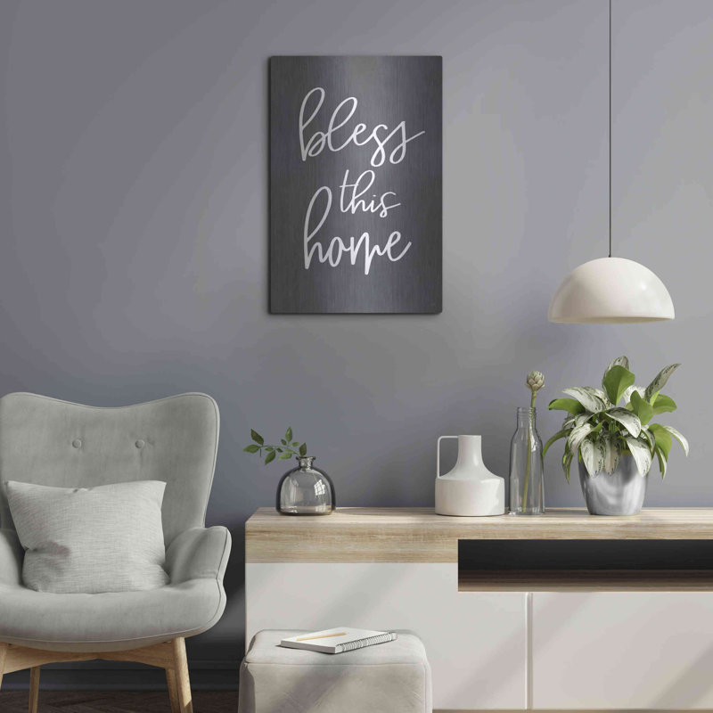 'Bless This Home' by Lux + Me, Wall Art, 24" H x 16" W
