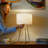 Boltuch MARBLE PATTERNED CYLINDER LAMPSHADE TABLE LAMP