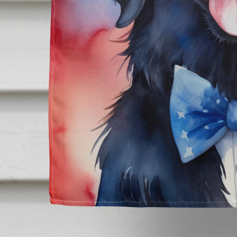 Drapeau patriotique de la maison américaine, Retriever à poil plat