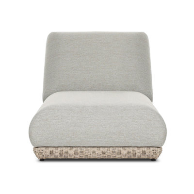 Evander Outdoor Chaise-Ramiro Ecru