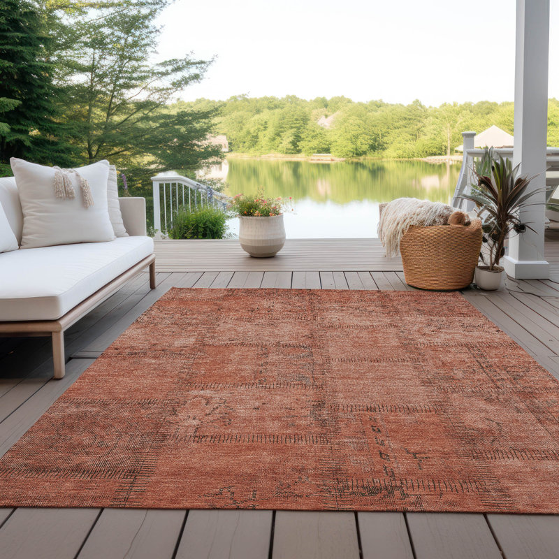 Tapis intérieur / extérieur Mekya, Rectangle 9 pi x 12 pi