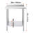 Stainless Steel Work Table with Back Baffle, Adjustable Shelf-731770404