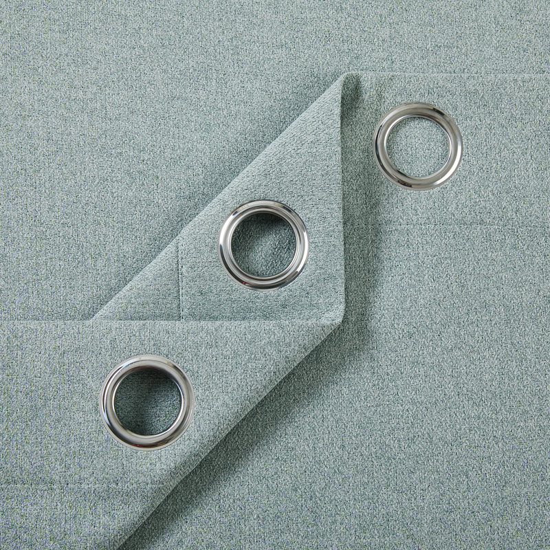 100% Linen Blackout Curtains with Eyelets – Ready Made, Sage Green, 168 cm W x 228 cm L