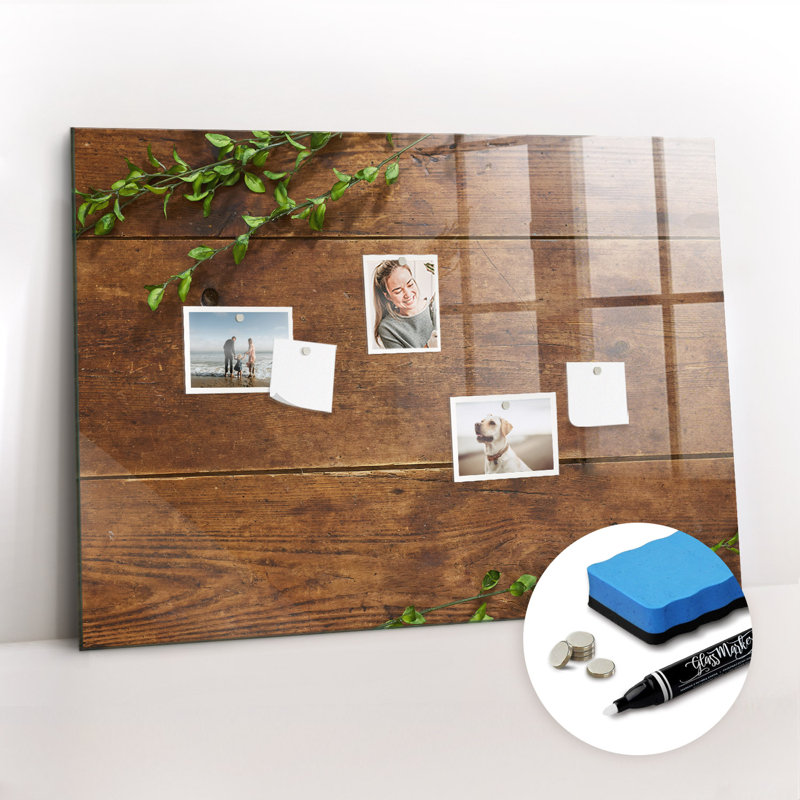 Magnetic Glass Photo Memo Board