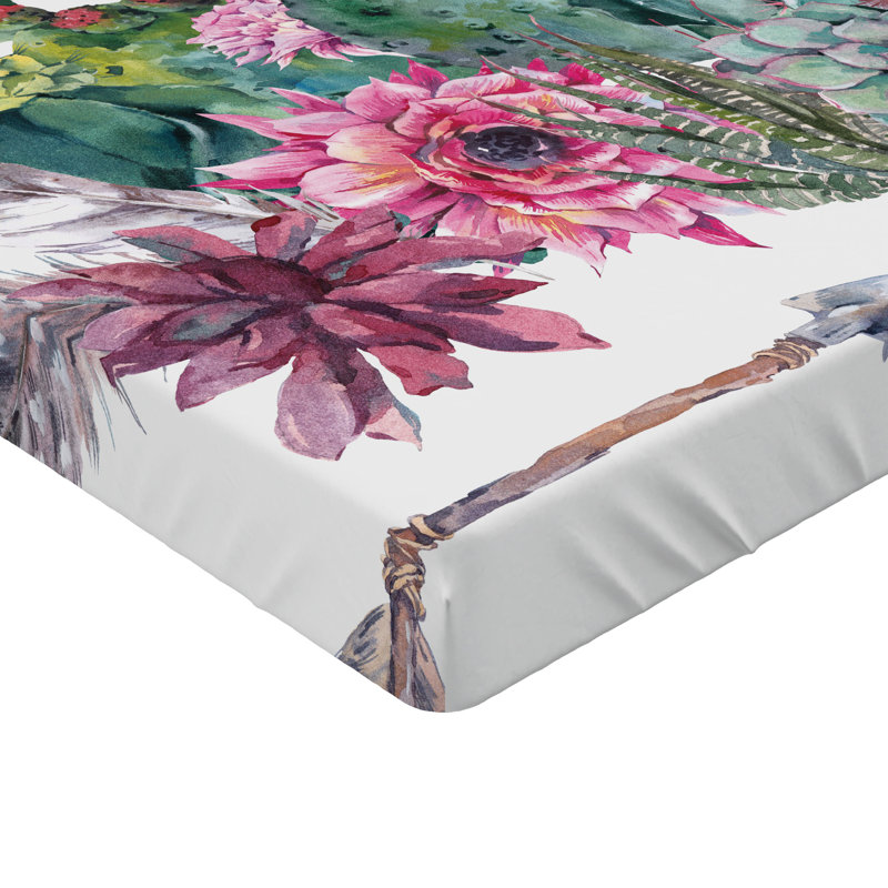 Ensemble de 2 draps-housses Ambesonne, Multicolore / floral 23, Drap-housse simple TG