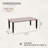Rectangular Metal Outdoor Coffee Table , 47.2'' in. W 23.6'' in. D