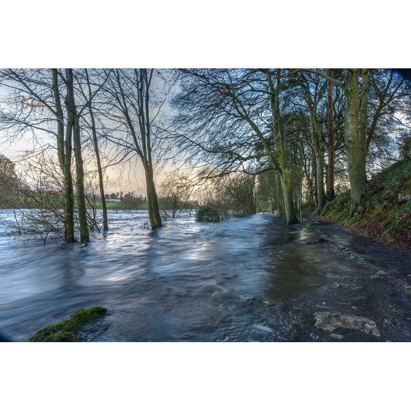 Findikzade River Shannon Floods - Wrapped Canvas Print, 30cm H x 46cm W x 3.8cm D