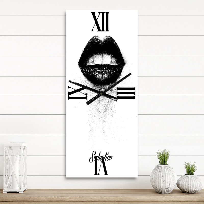 Horloge murale moderne monochrome, Grand