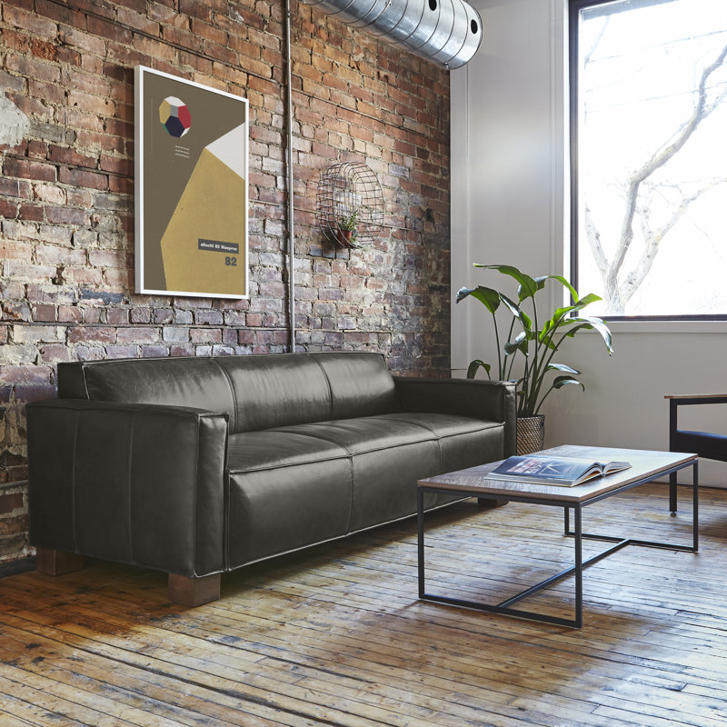 Cabot Sofa, Tucson Char Leather