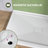 60" X 36" Double Threshold Shower Pan Base In White With Center Drain Assembly & Drain Cover Included