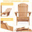 Chaises longues en bois de 2 - Porche, Mobilier de jardin Design spacieux et relaxant Poids maximal 220lbs Chaise longue d'extérieur 2. Pour le jardin, côté piscine. Design traditionnel, repos confortable. Pliable et espace