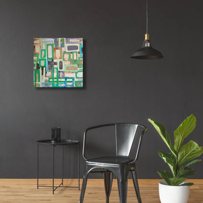 «Yucatan Mayan Village 2» par Coco Good, art mural en verre acrylique