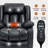 Dual Motor Infinite Position Up To 350 LBS Electric Medium Size Genuine Leather Power Lift Recliner Chair With 8-Point Vibration Massage And Lumbar Heating-249225913