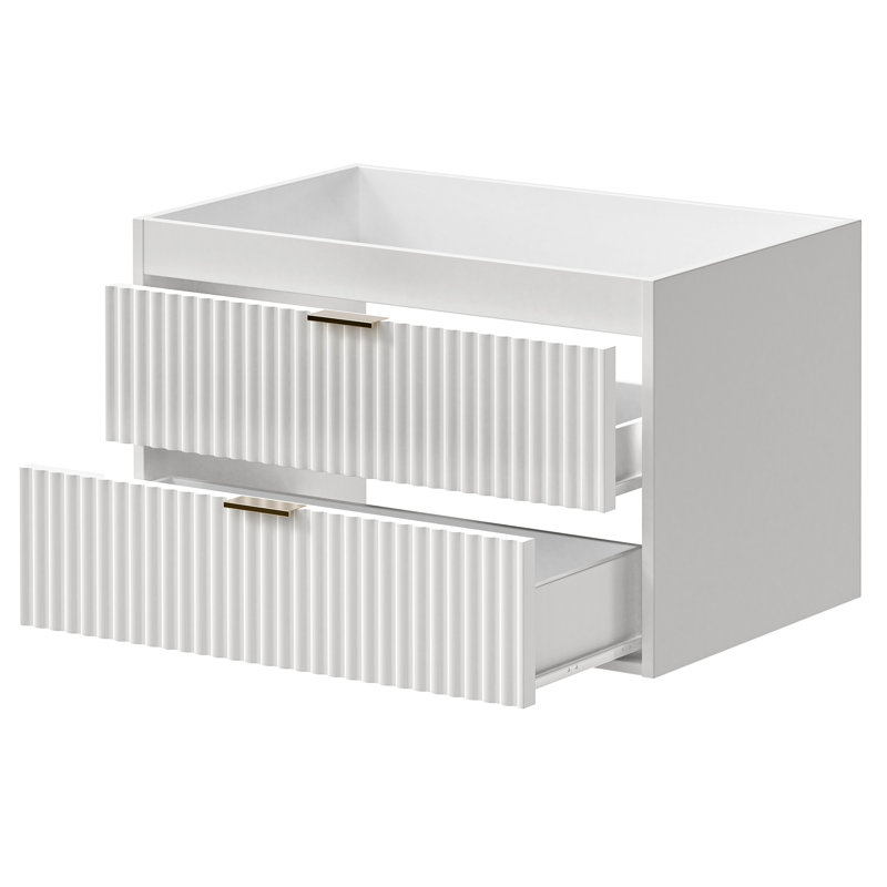 Base de meuble-lavabo simple 30 po seulement, White
