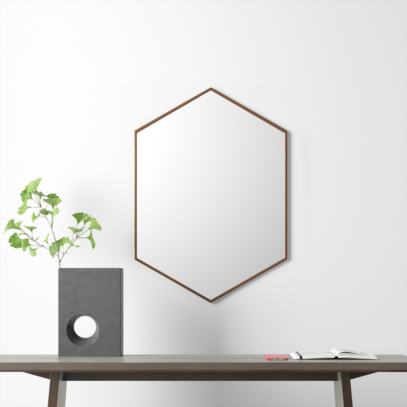 Breckler Metal Mirror, 31" x 22", Bronze