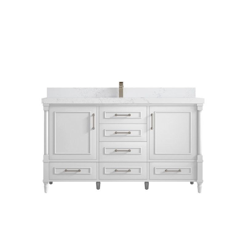 Ensemble de meuble-lavabo simple 60 po Aberdeen, Empira blanc