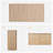 64.5"W Buffet Sideboard, 4-Door Fluted Storage Cabinet With Fluted Round Side Panels And Faux Marble Top-125308905