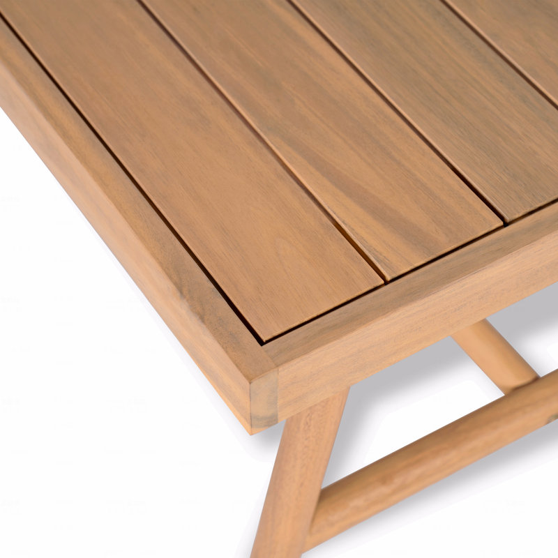Patio Acacia Wood Rectangular Coffee Table