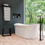 Tabouret de salle de bain noir-95354810