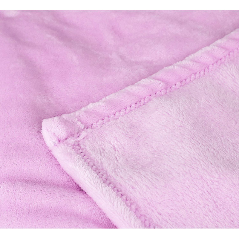 Jeté douillet de qualité supérieure Continental Bedding, Rose